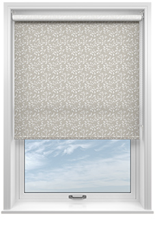 Delicate Foliage, Light Brown - Roller Blind